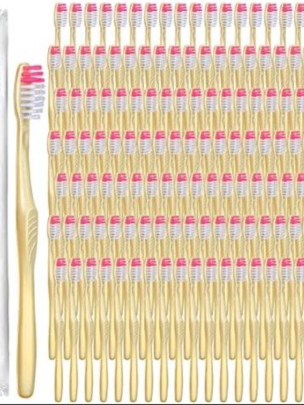 1000-Piece Individually Wrapped Disposable Toothbrushes With Super Soft Bristles